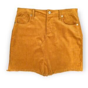 Corduroy Frayed Edge 5 Pocket Mini Skirt Size M